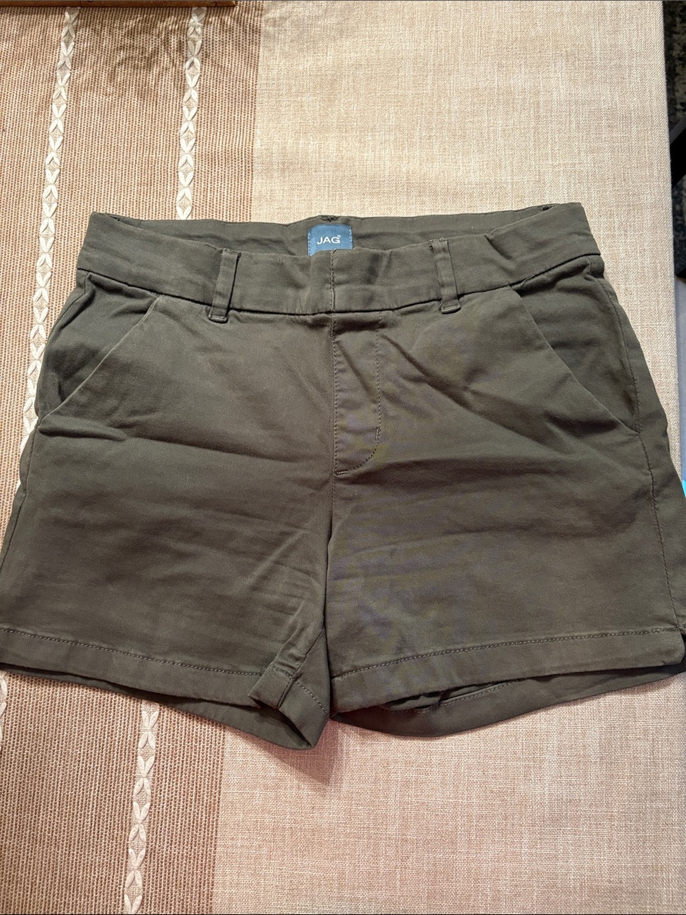Jag Jeans Women's Olive High-Rise Casual Shorts